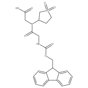 2-[N-(1,1-dioxo-1lambda6-thiolan-3-yl)-2-({[(9H-fluoren-9-yl)methoxy]carbonyl}amino)acetamido]acetic acid Structure