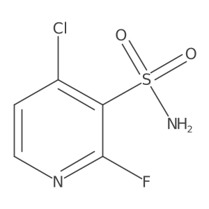 4-Chloro-2-fluoropyridine-3-sulfonamide结构式