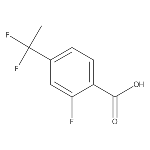 4-(1,1-Difluoroethyl)-2-fluorobenzoic acid结构式