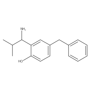 2-(1-Amino-2-methylpropyl)-4-benzylphenol Structure