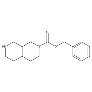 Benzyl decahydro-2,7-naphthyridine-2-carboxylate结构式