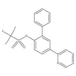 5-(2-Pyridinyl)[1,1'-biphenyl]-2-yl 1,1,1-trifluoromethanesulfonate结构式