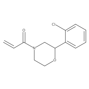 1-[2-(2-Chlorophenyl)morpholin-4-yl]prop-2-en-1-one结构式