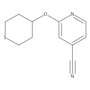 2-(Thian-4-yloxy)pyridine-4-carbonitrile Structure