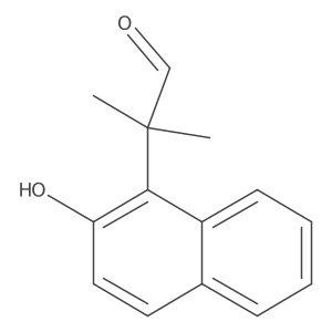 2-(2-Hydroxynaphthalen-1-yl)-2-methylpropanal结构式