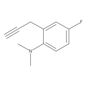 4-fluoro-N,N-dimethyl-2-(prop-2-yn-1-yl)aniline结构式