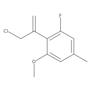 2-(3-Chloroprop-1-en-2-yl)-1-fluoro-3-methoxy-5-methylbenzene结构式