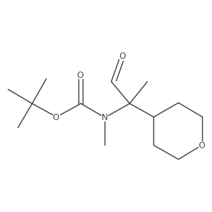 tert-butyl N-methyl-N-[2-(oxan-4-yl)-1-oxopropan-2-yl]carbamate结构式
