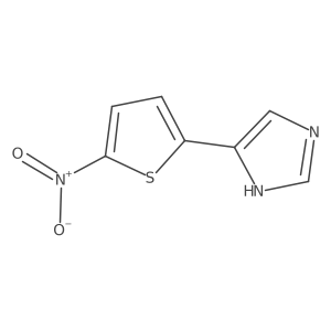 4-(5-nitrothiophen-2-yl)-1H-imidazole结构式