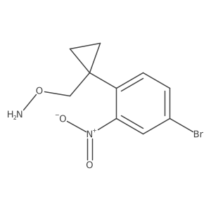 O-{[1-(4-bromo-2-nitrophenyl)cyclopropyl]methyl}hydroxylamine结构式