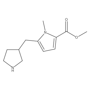 methyl 1-methyl-5-[(pyrrolidin-3-yl)methyl]-1H-pyrrole-2-carboxylate Structure