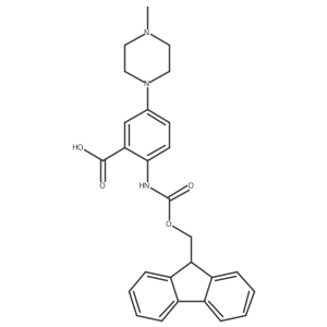 2-({[(9H-fluoren-9-yl)methoxy]carbonyl}amino)-5-(4-methylpiperazin-1-yl)benzoic acid Structure
