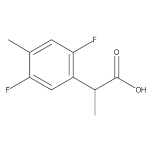(2R)-2-(2,5-Difluoro-4-methylphenyl)propanoic acid结构式