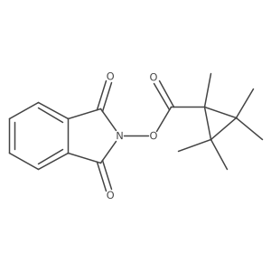 1,3-dioxo-2,3-dihydro-1H-isoindol-2-yl 1,2,2,3,3-pentamethylcyclopropane-1-carboxylate结构式
