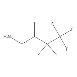 4,4,4-Trifluoro-2,3,3-trimethylbutan-1-amine Structure