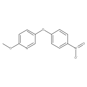 2-Methoxy-5-(4-nitrophenoxy)pyridine Structure