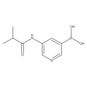 B-[5-[(2-methyl-1-oxopropyl)amino]-3-pyridinyl]Boronic acid结构式