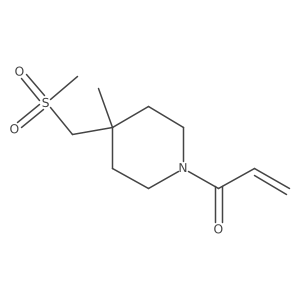 1-[4-Methyl-4-(methylsulfonylmethyl)piperidin-1-yl]prop-2-en-1-one结构式