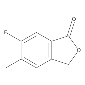 6-Fluoro-5-methyl-1,3-dihydro-2-benzofuran-1-one Structure