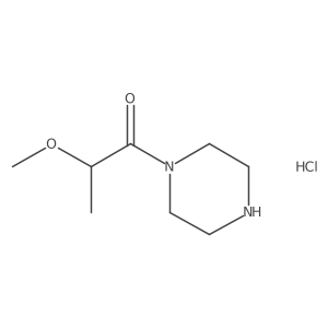 2-Methoxy-1-piperazin-1-ylpropan-1-one;hydrochloride结构式