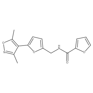 N-{[5-(3,5-dimethyl-1,2-oxazol-4-yl)furan-2-yl]methyl}furan-2-carboxamide Structure