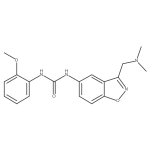 3-{3-[(Dimethylamino)methyl]-1,2-benzoxazol-5-yl}-1-(2-methoxyphenyl)urea结构式