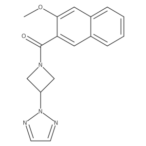 (3-Methoxynaphthalen-2-yl)-[3-(triazol-2-yl)azetidin-1-yl]methanone结构式