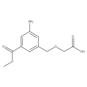 2-{[3-Amino-5-(methoxycarbonyl)phenyl]methoxy}acetic acid Structure