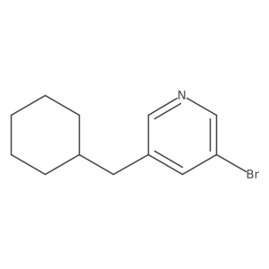 3-Bromo-5-(cyclohexylmethyl)pyridine Structure