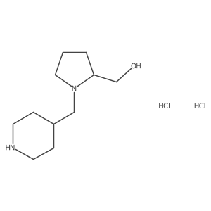 [(2R)-1-(Piperidin-4-ylmethyl)pyrrolidin-2-yl]methanol;dihydrochloride结构式