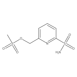 6-[[(Methylsulfonyl)oxy]methyl]-2-pyridinesulfonamide Structure