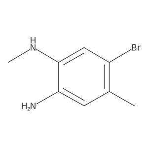 5-bromo-N1,4-dimethylbenzene-1,2-diamine Structure
