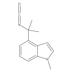 4-(2-isocyanatopropan-2-yl)-1-methyl-1H-indole结构式