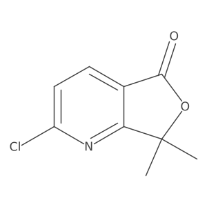 2-Chloro-7,7-dimethylfuro[3,4-b]pyridin-5(7H)-one结构式