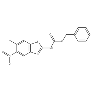 benzyl N-(6-methyl-5-nitro-1,3-benzothiazol-2-yl)carbamate Structure