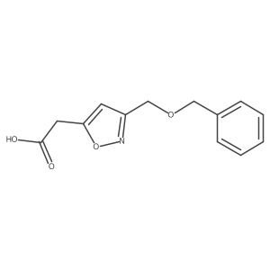 2-(3-((Benzyloxy)methyl)isoxazol-5-yl)acetic acid结构式