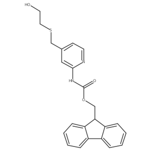 (9H-fluoren-9-yl)methyl N-(4-{[(2-hydroxyethyl)sulfanyl]methyl}pyridin-2-yl)carbamate Structure