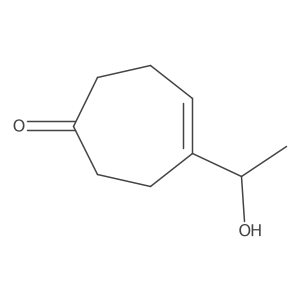 4-(1-Hydroxyethyl)-4-cyclohepten-1-one Structure
