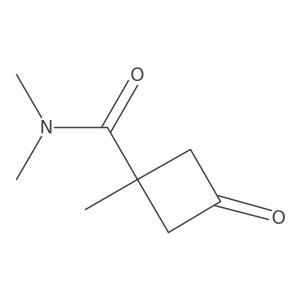 N,N,1-Trimethyl-3-oxocyclobutanecarboxamide结构式