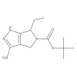 (S)-3-Amino-5-Boc-6-ethyl-1,4,5,6-tetrahydropyrrolo[3,4-c]pyrazole Structure