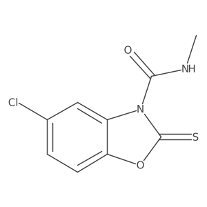 5-Chloro-N-methyl-2-thioxo-3(2H)-benzoxazolecarboxamide Structure