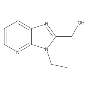 3-Ethyl-2-hydroxymethylimidazo[5,4-b]pyridine结构式