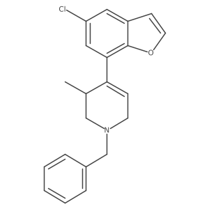4-(5-Chloro-7-benzofuranyl)-1,2,3,6-tetrahydro-3-methyl-1-(phenylmethyl)pyridine Structure