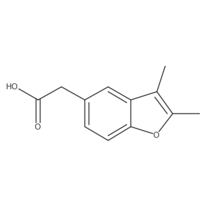 2-(2,3-Dimethylbenzofuran-5-yl)acetic acid Structure