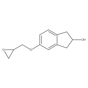 5-[(oxiran-2-yl)methoxy]-2,3-dihydro-1H-inden-2-ol Structure