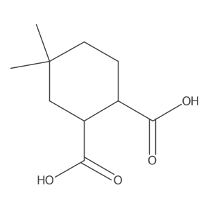 rac-(1R,2S)-4,4-dimethylcyclohexane-1,2-dicarboxylic acid Structure