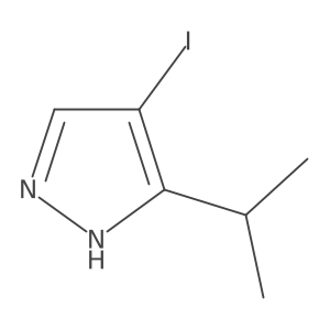 4-iodo-3-isopropyl-1H-pyrazole Structure