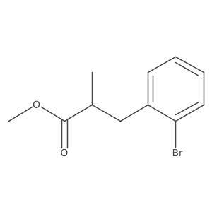 Methyl 3-(2-bromophenyl)-2-methylpropanoate结构式