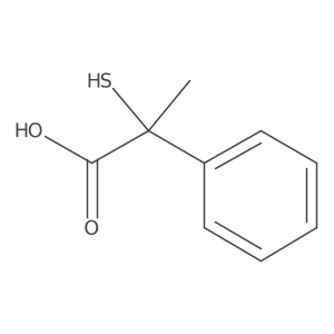 2-Mercapto-2-phenylpropionic acid Structure