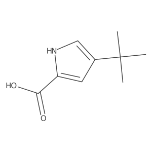 1H-Pyrrole-2-carboxylic acid, 4-(1,1-dimethylethyl)- Structure
